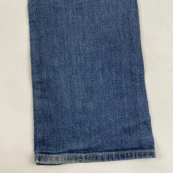 Loft Original Boot Bootcut Denim Blue Jeans Sz 8 Cotton Spandex Stretch Med Wash - Picture 10 of 10
